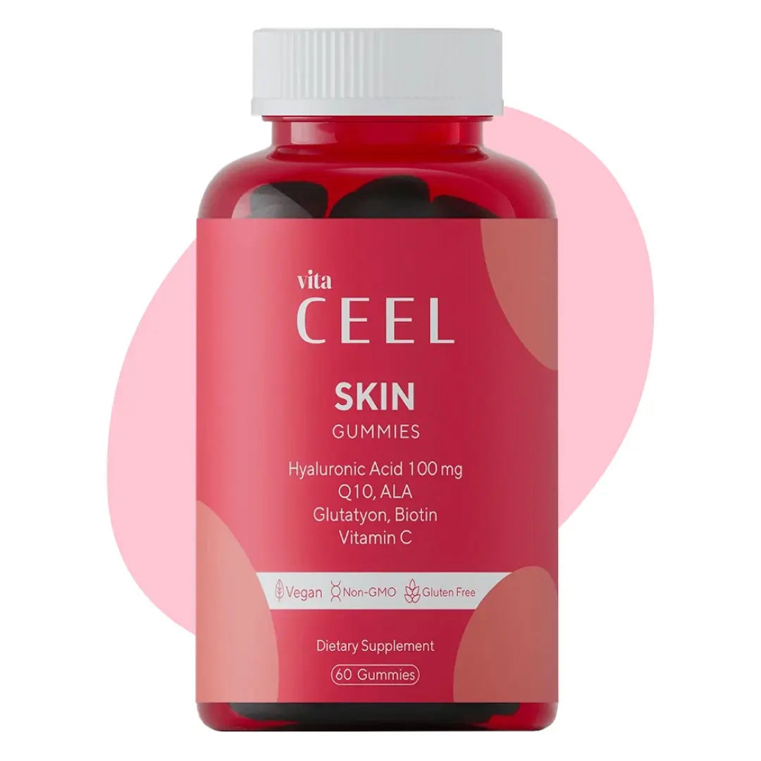 Vita CEEL Skin Gummies – hialuronska kislina, Q10 in biotin za nego kože od znotraj | lumme.